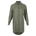 thumbnail image 2 of Blusa de gasa Sunnimix para mujer con botones y mangas largas, 2 of 7