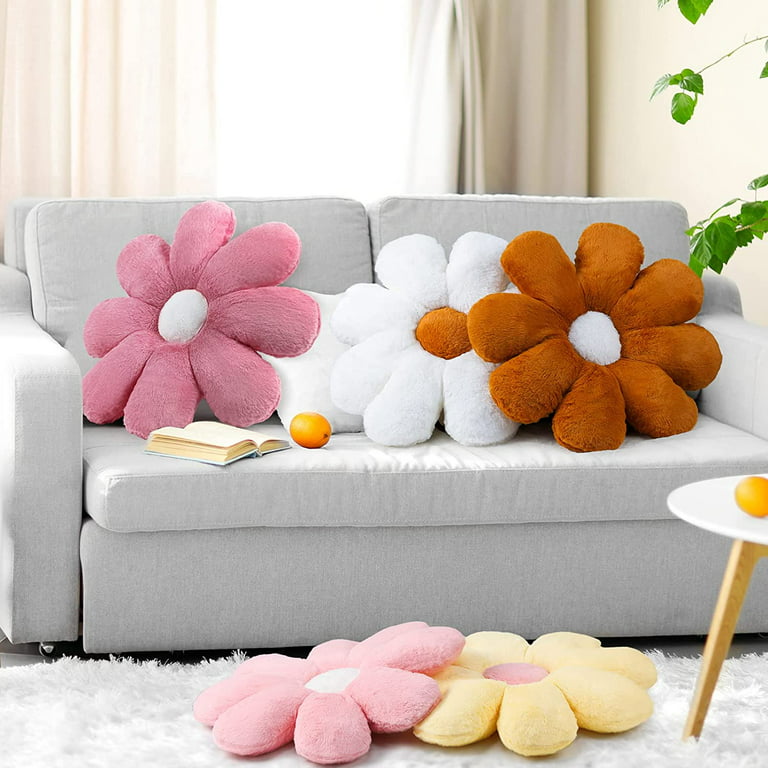 Luxury Sitting Cushion Luxury Flower Plush Seat Cushion Bedroom Floor Cojines  Decorativos Para Cama Room Decoration Aesthetic - AliExpress