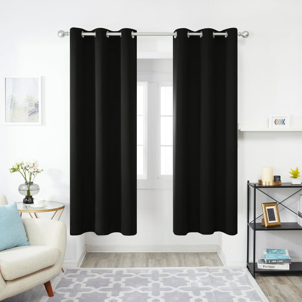 Deconovo Grommet Blackout Curtains for Living Room Light Blocking
