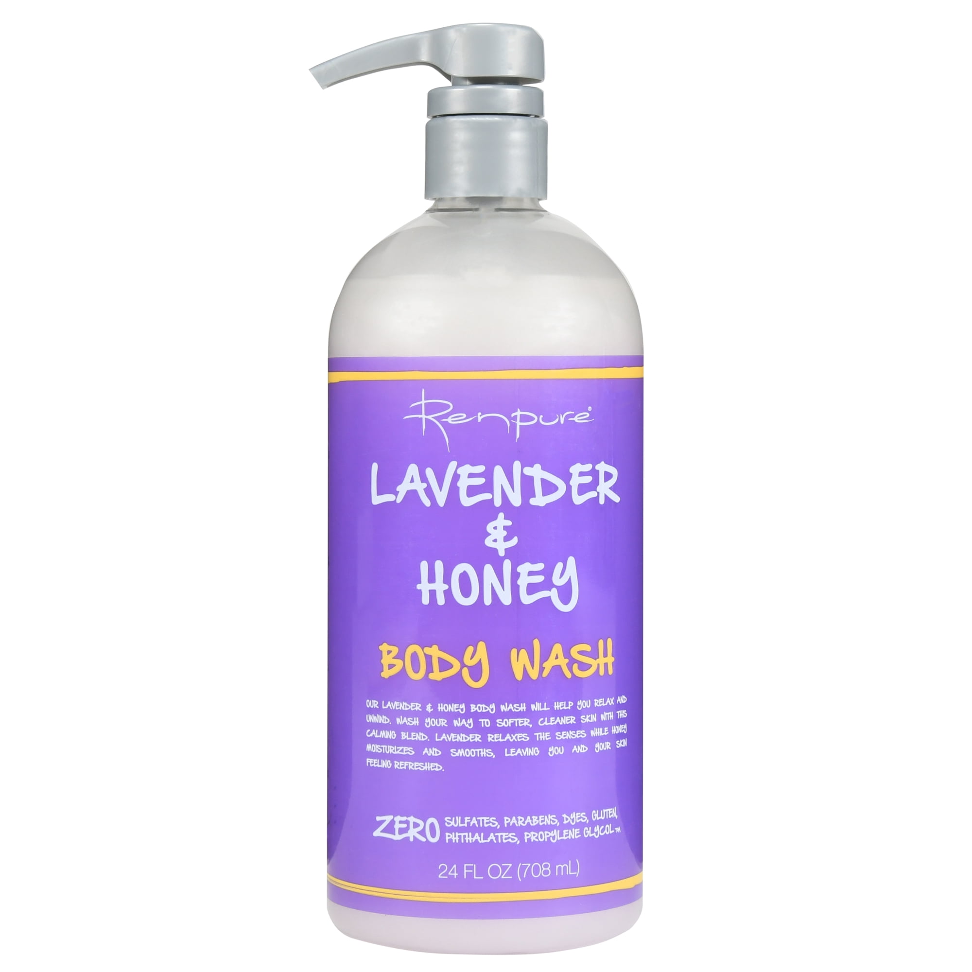 Renpure Lavender & Honey Body Wash, 24oz