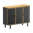 thumbnail image 2 of Kitchen Sideboard Buffet Cabinet, 40.35" Freestanding Accent Storage Cabinet with 3 Hollow Doors, 2 of 7