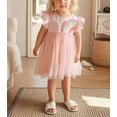 thumbnail image 3 of WIBACKER Little Girls Tutu Dress Rainbow Fluffy Tiered Party Tulle Dresses for Kids 2-7Y, 3 of 8