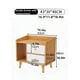 thumbnail image 2 of Mesita de Noche Multifuncional Muebles con 2 Cajones y Estante de Almacenamiento, Mesa Auxiliar, Gabinete de Noche para Dormitorios, Sofás, Camas, Oficinas, 2 of 5