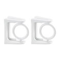 thumbnail image 1 of 2pcs Curtain Rod Holders Shower Rods Mounts Adhesive Wall Mounted Holders, 1 of 8