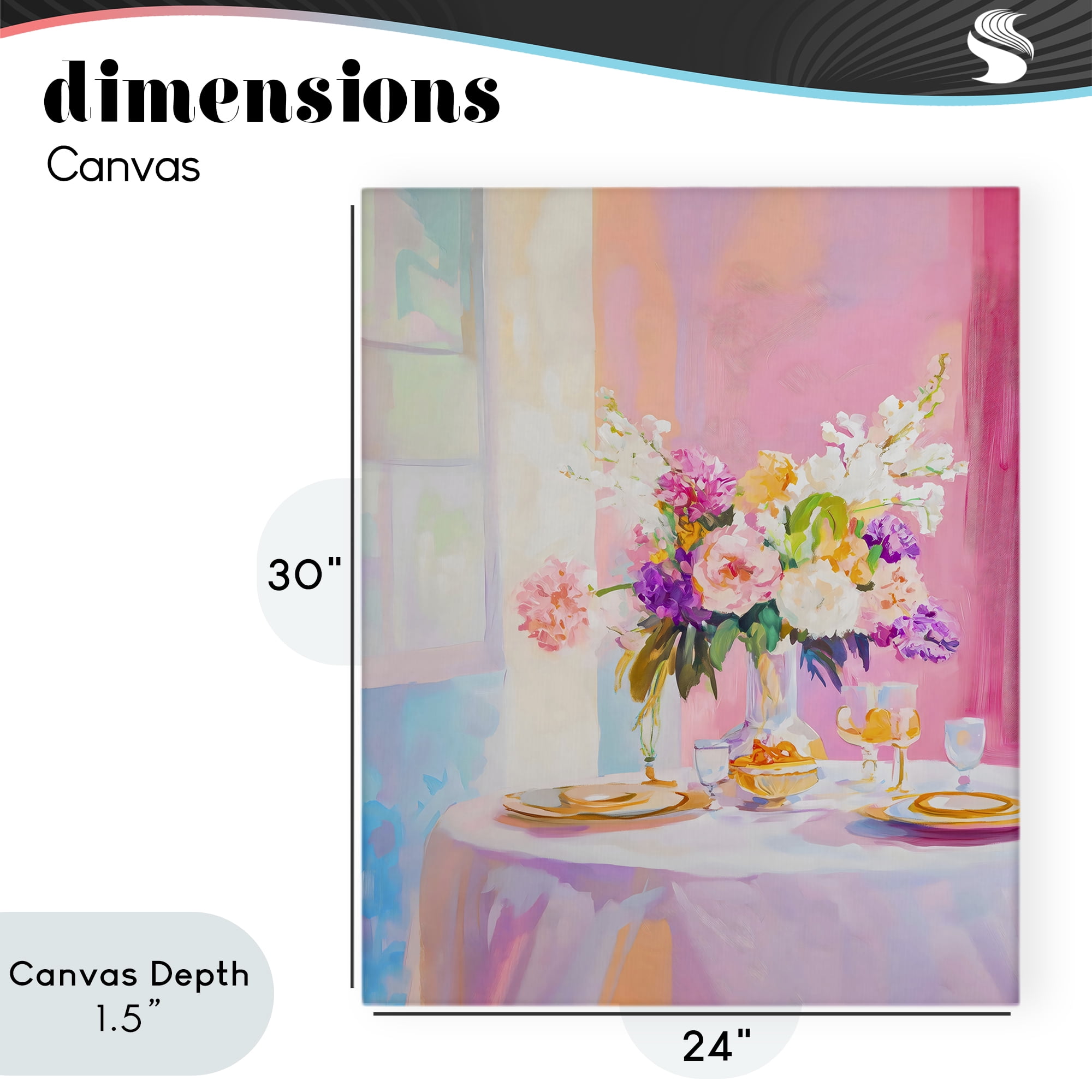Stupell Industries Pink Brunch with Romantic Bouquet Canvas Wall Art, design by The Prints Vibe