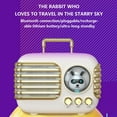 thumbnail image 6 of Hwkond Bluetooth Speakers Lovely Retro Rabbit Bluetooth Portable Wireless Bluetooth Speaker Subwoofer Household Goods Outdoor Portable Card Desktop Audio Gift On Clearance, 6 of 8