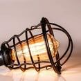 thumbnail image 4 of Lampe de Plafond Industrielle Cage en Fer Forgé Couverture de Plafond, 4 of 10