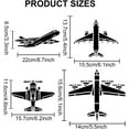 thumbnail image 3 of 2Pcs Airplane Fighter Jets Stencil Painting Templates with Paint Brush for Wall Canvas Room Decor 11.8×11.8inch, 3 of 9