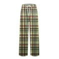 thumbnail image 5 of SnnmBlm Men's Cotton Super Soft Flannel Plaid Pajama Pant Light Brown L, 5 of 7