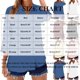 thumbnail image 4 of Mujeres 3/4 Manga Tops Y Blusas Color Sólido Turndown Cuello en V Suéter, 3/4 Manga Tops Casual para las Mujeres Suave Blusa de Poliéster, Ligero Primavera Verano Camiseta de Moda, 4 of 5