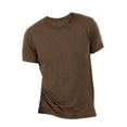 thumbnail image 3 of Canvas Mens Triblend Crew Neck Plain Short Sleeve T-Shirt, 3 of 4