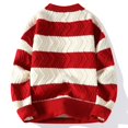 thumbnail image 4 of 2023 Nuevo Otoño Invierno Calidad Superior Lujo Rayas Navidad Suéteres Moda Coreana Suéteres Para Hombre Suéter Grueso Y Suelto Para Hombre, 4 of 5