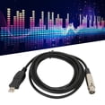 thumbnail image 1 of Peahefy Microphone Converter Cable USB To XLR Adapter Wire With Sound Card For Musical Instrument Recording Karaoke,Audio Cable,USB To XLR Adapter Wire, 1 of 8
