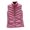 Dark Pink 3XL, variant on Women's Padded Vest Autumn Winter Ultra Light Zipper Closure Warm Sleeveless Jacket Slim Fit Windproof Stand-up Collar Waistcoat for Home Work
