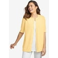 thumbnail image 6 of Woman Within Plus Size Perfect Elbow-Length Sleeve Cardigan Sweater, 6 of 6