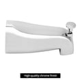thumbnail image 3 of Desviador universal de metal cromado Faucet QWORK con caño para bañera, 3 of 8