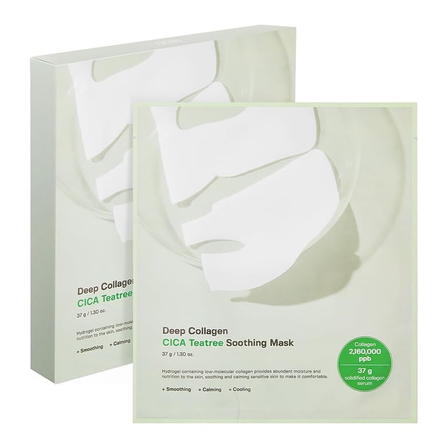 Mascarilla facial de hidrogel SUNGBOON EDITOR Deep Collagen CICA Teatree