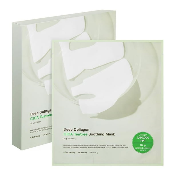 Mascarilla facial de hidrogel SUNGBOON EDITOR Deep Collagen CICA Teatree