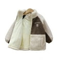 thumbnail image 5 of KYAIGUO Toddler Kids Fleece Jacket Coats for Boys Long Sleeve Zipper up Jacket Baby Fall Winter Warm Clothes Coat Little Boys Girls Cute Outwear Overcoat Size 1-10 Years, 5 of 7
