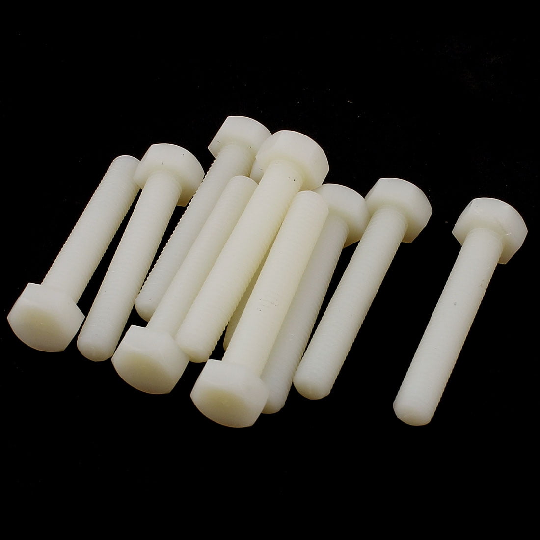 100 PACK NUT & BOLT PLASTIC/NYLON COVER CAP 13mm ACROSS FLATS WHITE M8 8mm 