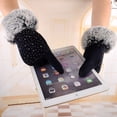 thumbnail image 3 of Guantes de terciopelo que no se caen por todo el cielo, guantes cálidos de terciopelo para otoño e invierno para mujer, guantes para pantalla táctil al aire libre para conducir y montar a caballo, 3 of 6