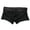 Black, variant on zeranth Mid-Rise Elastic Waistline Men Panties Simple Patchwork Color U Convex Shorts Briefs