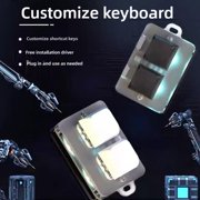 Mini Bluetooth Keyboard with RGB, Custom Shortcut Keys, E-Sports Feel, and Hot-Swappable Design for Gamers and Office Workers