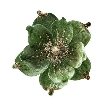 

2024 Hot Selling A Of To Your Christmas Tree With Christmas Decorations Christmas Flowers: Stunning Magnolia Decorations Made From Fabrics