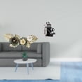thumbnail image 2 of Escultura De Pared De Metal Nórdico Con Diseño De Flores Y Hojas, Y Estatua De Cámara, Adorno De Resina, Obra Decorativa Para Comedor, Armarios, Bar, Regalo Familiar., 2 of 8