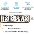 thumbnail image 4 of Jesus Saves Cave Housem Wall Decor Signs Quotes Custom Metal Tin Signs 16 * 4Inch, 4 of 4