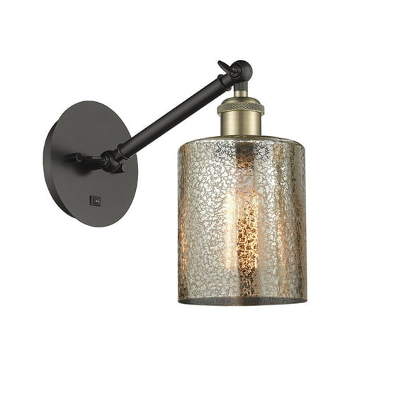 317-1W-BAB-G116-LED-Innovations Lighting-Caledonia - 1 Light Wall Sconce In Industrial Style-11.38 Inches Tall and 5.3 Inches Wide Black Antique Brass