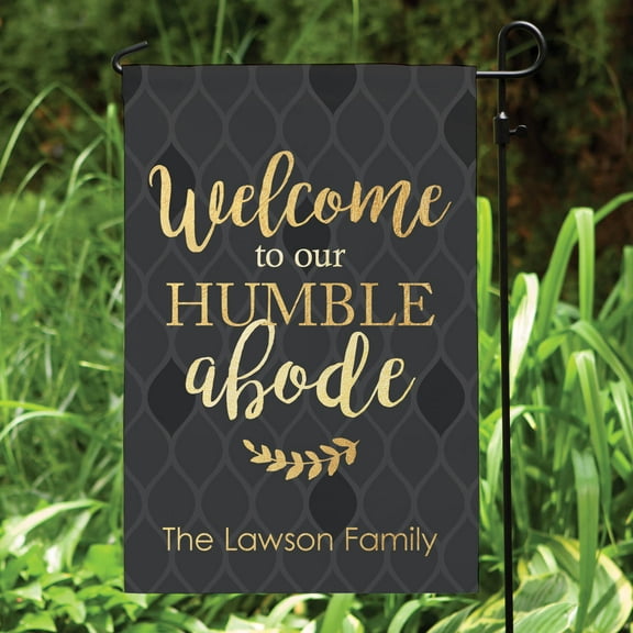 Humble Abode Personalized Garden Flag
