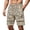 hgg374-Khaki, variant on Men's Hawaiian Print Shorts Tropical Pattern Drawstring Elastic Waist Side Pockets Beach Summer Bottoms