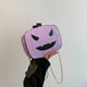 thumbnail image 4 of Bolso Bandolera de Calabaza de Halloween | Bolso de Hombro de Piel Sintética para Mujer | Negro, Morado, Naranja, Blanco y Rosa | 21,8 X 18,8 X 7,4 Cm | Uso Diario E Informal, 4 of 6