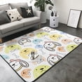 thumbnail image 3 of Area Rugs For Living Room Decor - Cute Dog Puppy cartoon Soft Anti Slip Throw Washable Rugs 5x7 For Bedroom, Indoor Carpet For Bedroom Living Room 80x58In, 3 of 7