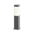 thumbnail image 2 of Sonneman  Lighting Square Column Textured Grey 16-inch LED Outdoor Bollard, White Shade, 2 of 2