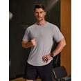 thumbnail image 2 of COOFANDY Mens Muscle Shirt Short Sleeve Gym Workout Slim Fitted Tees Quick Dry T Shirts for Men, 2 of 6