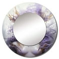 thumbnail image 2 of Designart "Meditative Mind Of A Woman" Meditation Rund Mirror For Wall Decor - Large Beige Round Printed Mirror -Global Round Living Room Mirror - 36" x 36", 2 of 6