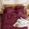 thumbnail image 3 of Cotton Duvet Cover Queen Size Pinstriped Comforter Cover with Button Washed Cotton Breathable Soft Solid Bedding Set Duvet Cover ×in & Pillowcases (NO Comforter), 3 of 9