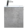thumbnail image 6 of 30 inch Single Bathroom Floating Vanity in Concrete Grey, 6 of 14