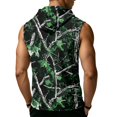 thumbnail image 7 of Men’s Sleeveless Hoodie Vest with Drawstring Hood and Front Pocket Casual Loose Fit Camouflage Print Athletic Top for Outdoor Activities, 7 of 7