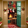 thumbnail image 3 of Christmas Theme Holiday Banner Decorative Design Fireplace Decoration Gift Elements for Home Christmas Party Indoor Decoration, 3 of 9
