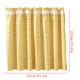 thumbnail image 3 of Feledorashia Cabinet Curtain, Short Cupboard Cover, Decorative Privacy Panel for Open Shelving Kitchen Cabinet Utility Nook and Storage Area, Soft Fabric Panel with Gathered Top Edge and Hooks, 3 of 7
