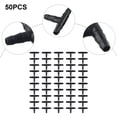 thumbnail image 4 of 50pcs Practical Drip Sprinkler Irrigation Barbed Tee Connector for 4/7mm Hose, 4 of 10