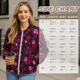 thumbnail image 7 of DISNIMO Valentine's Day Sweatshirts for Women Skull Rose Printed Outerwear Jacket Zip Up Coat Lightweight Sweatshirts with Pockets, 2XL, 7 of 7