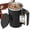 Black, variant on Electric Coffee Mug with a Built-In Lcd Thermometer Display, Rechargeable Mixer with Lid Self Stirring Mug Automatic Magnetic Stirring Coffee Cup Smart Spin Mug Gift for Milk Cocoa Home Office