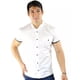 thumbnail image 1 of Camisa Manga Corta Slim Fit Hombre Casual Vestir Cuello Mao, 1 of 8