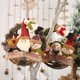 thumbnail image 2 of Corona de mimbre de Navidad Sincero con 4 muñecos de peluche de franela 29 x 29 cm, 2 of 7