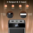 thumbnail image 5 of 60000Mah Portable Charger Featuring 22.5W Rapid Charging, LED Screen, Six Ports, with USB C Cable and Flashlight, 5 of 8