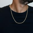 thumbnail image 4 of 14K Solid Gold Rope Chain Necklace 4mm 16" - 24", 4 of 5